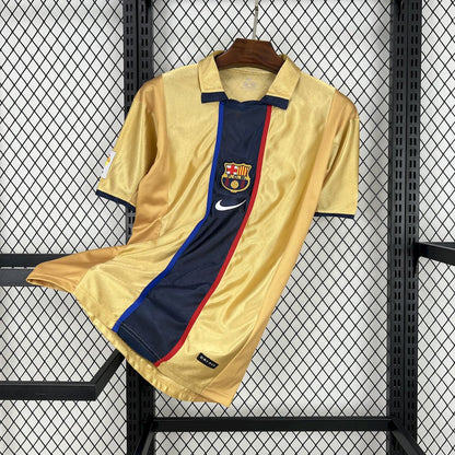 Camisa retrô alternativa do Barcelona 2001/02