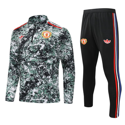Suéter e calça adulto Manchester United 2024/25 com zíper 902